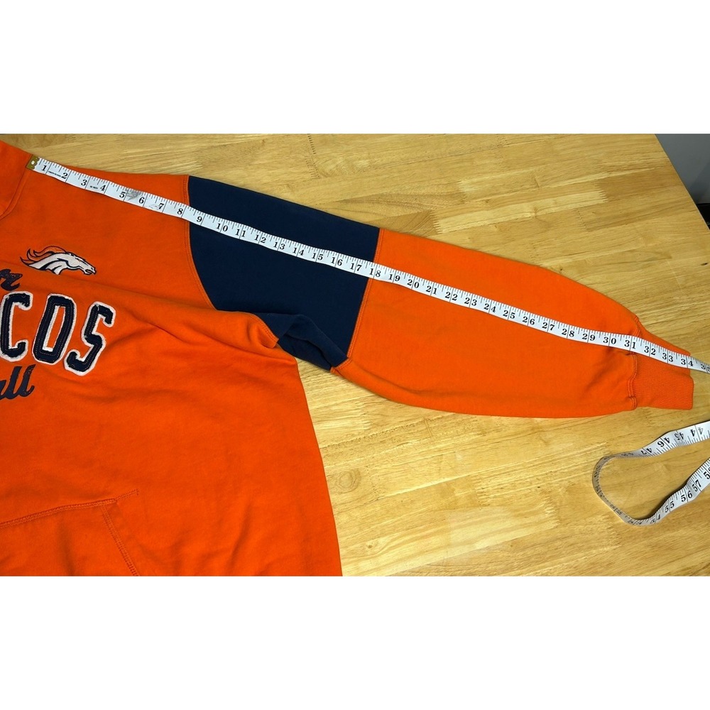 Denver Broncos G-III Mens 4XL Orange‎ Stitched NFL Football Full Zip Hoodie - Picture 7 of 14